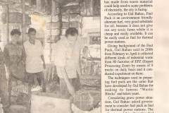 "Fuel Pack invented for thermal power" published by Daily News