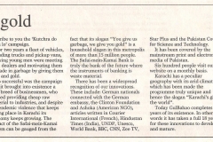 "Garbage for gold" published in Dawn newspaper