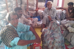 People wait inside Chandi Ghar located at Mithi Hospital Tharparkar