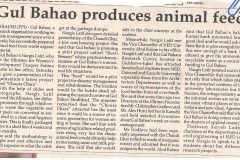 "Gul Bahao produces animal feed"
